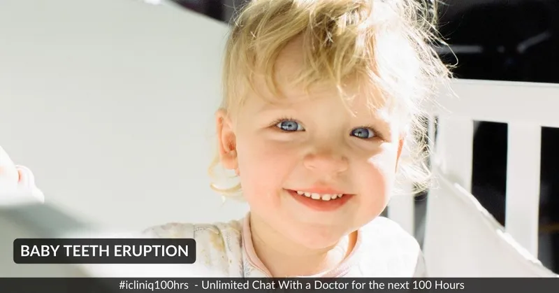 Image:When Will My Child's First Tooth Erupt? Image: When Will My Child's First Tooth Erupt?